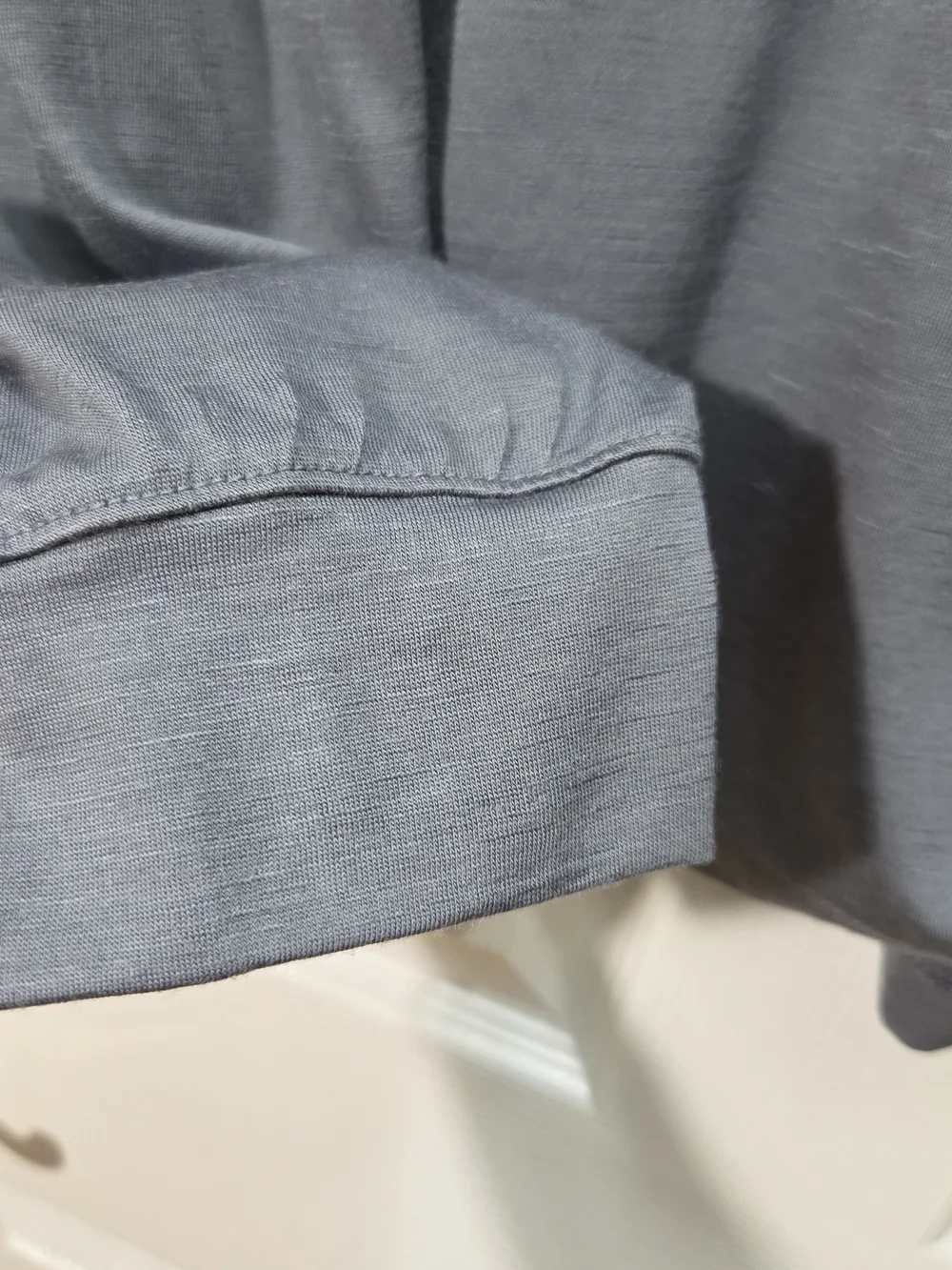 J. Crew Men's Merino Wool Long-Sleeve Polo in Grey Sz L